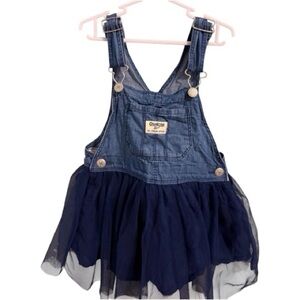 Toddler OshKosh Denim Blue Tulle Skirtall (3T)